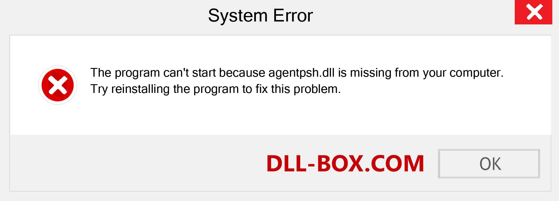  agentpsh.dll file is missing?. Download for Windows 7, 8, 10 - Fix  agentpsh dll Missing Error on Windows, photos, images